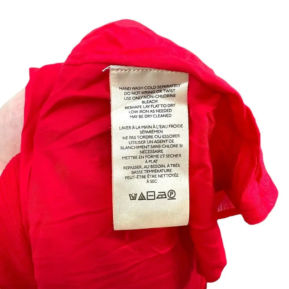 Free People Simone Maxi Dress in Red Ruched Backless Size 2‎ - Picture 14 of 15